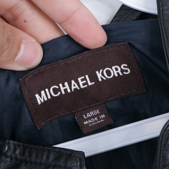 Michael Kors Mens Large Color Block Bomber Jacket - Picture 5 of 12